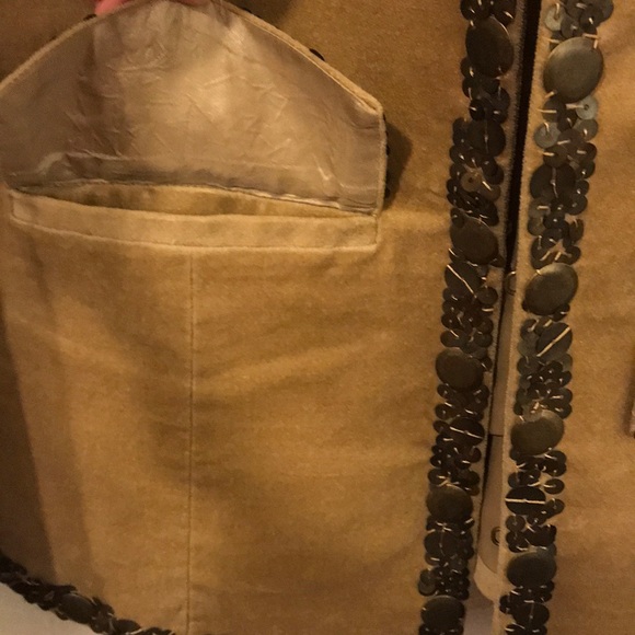 MICHAEL KORS studded embellished blazer bronze 2 - Picture 8 of 8